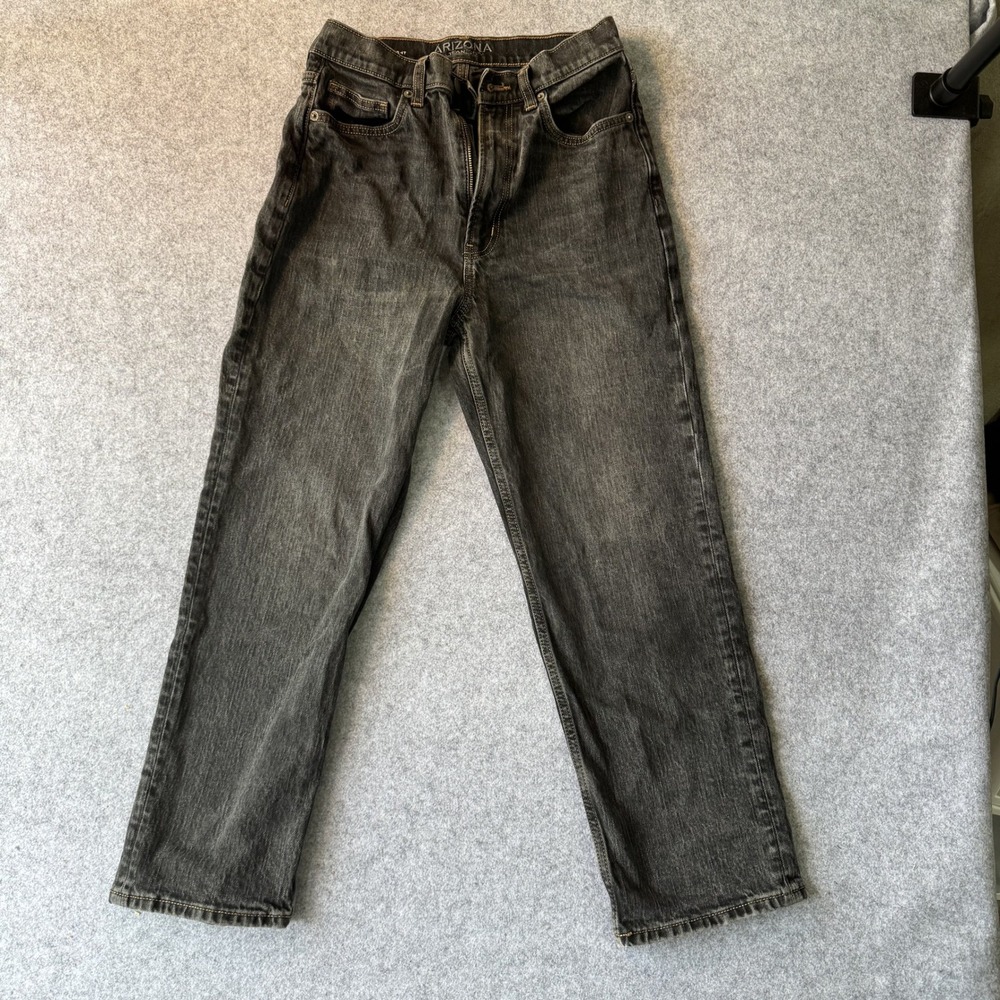 Arizona Highest-Rise‎ Vintage Straight Jeans 6 Black Washed Denim